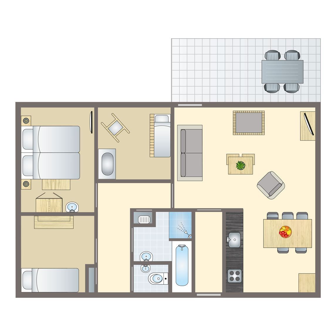 Gemuetliches Babyzimmer in Coldenhove 4-Bett-Baby-Bungalow in Eerbeek, Veluwe, mit Kinderbett und Kommode.