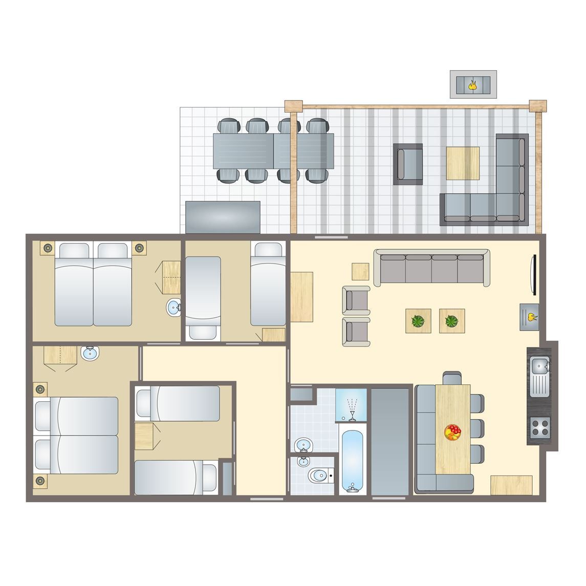 Verblijf 326081 - Bungalow Veluwe - Coldenhove | 8-persoons bungalow | 8C1