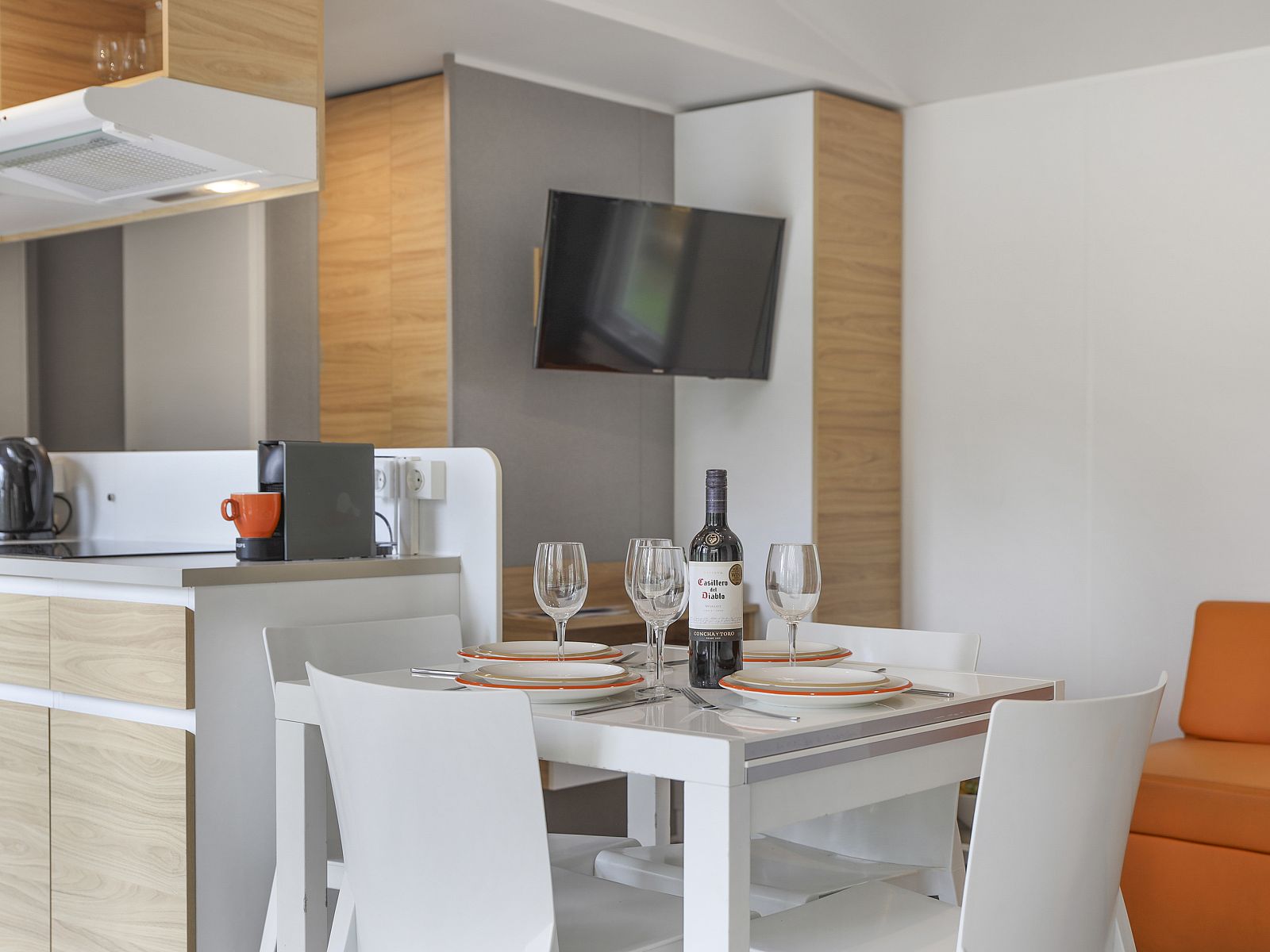 Unterkunft 3264101 - Ferienhaus Veluwe - Rabbit Hill | 6-persoons mobile home | 6MH1