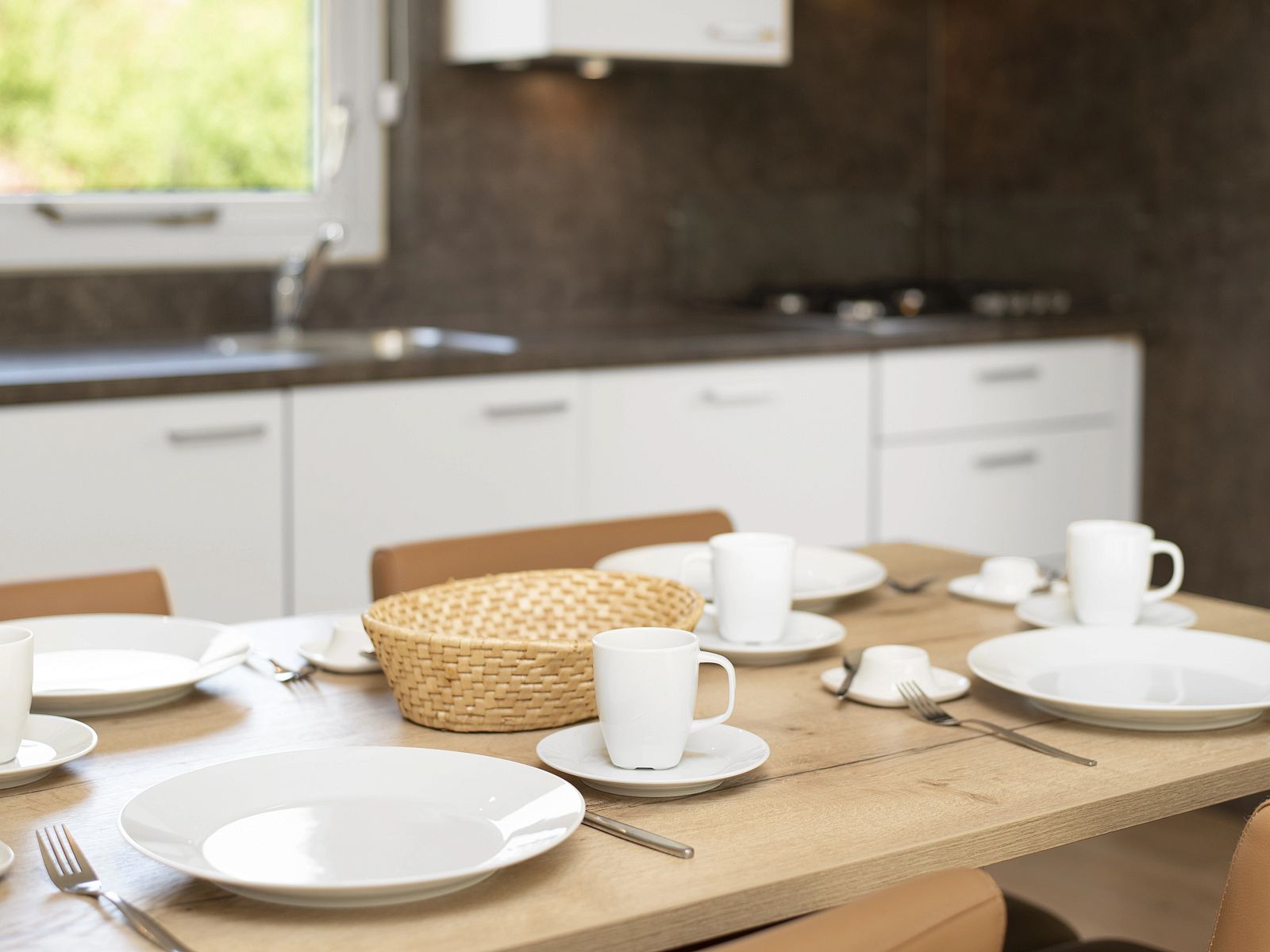 Spacious terrace overlooking nature at Natuurdorp Suyderoogh bungalow in Lauwersoog.