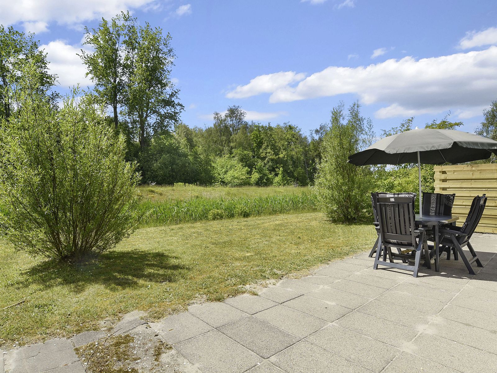 Floor plan of the first floor of Natuurdorp Suyderoogh 4-person bungalow, Lauwersoog.