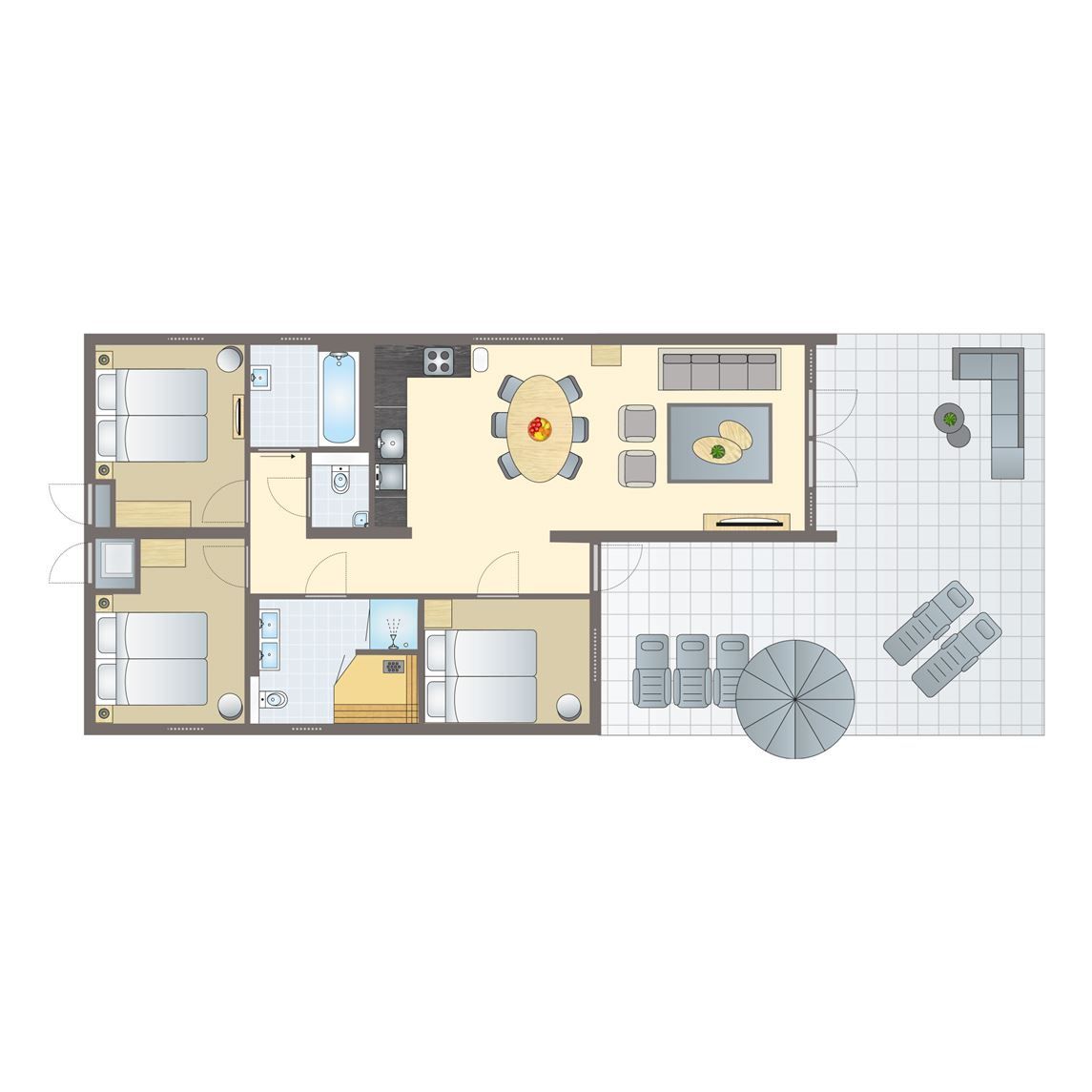 Unterkunft 350649 - Bungalow Zuidoost Groningen - 6-persoons woning | 6L2