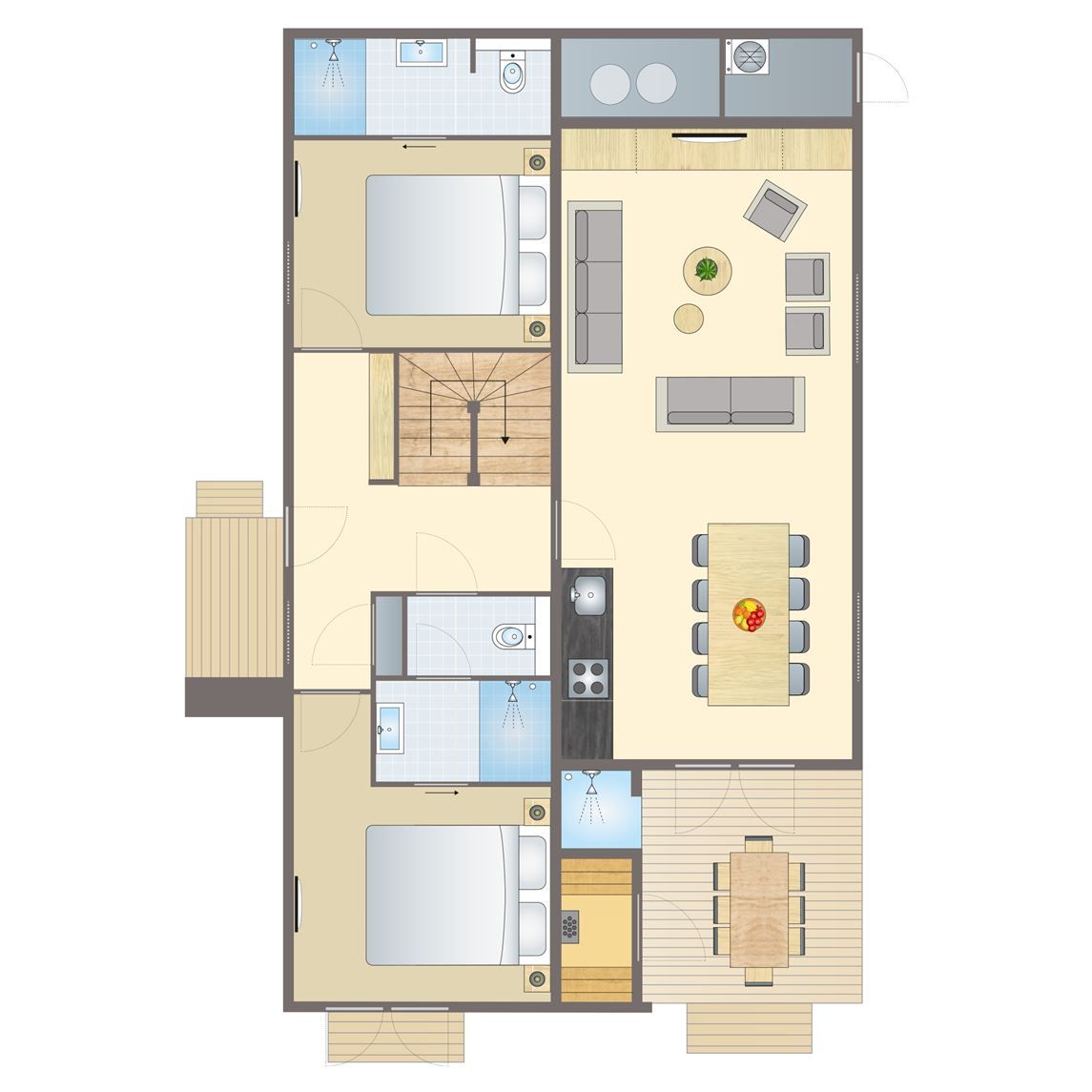 Unterkunft 351332 - Bungalow Zuidoost Groningen - 8-persoons woning | 8L