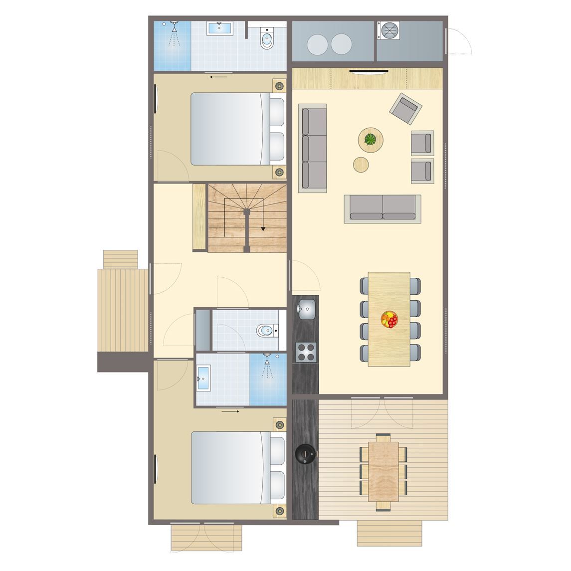 Unterkunft 351333 - Bungalow Zuidoost Groningen - 8-persoons woning | 8CE