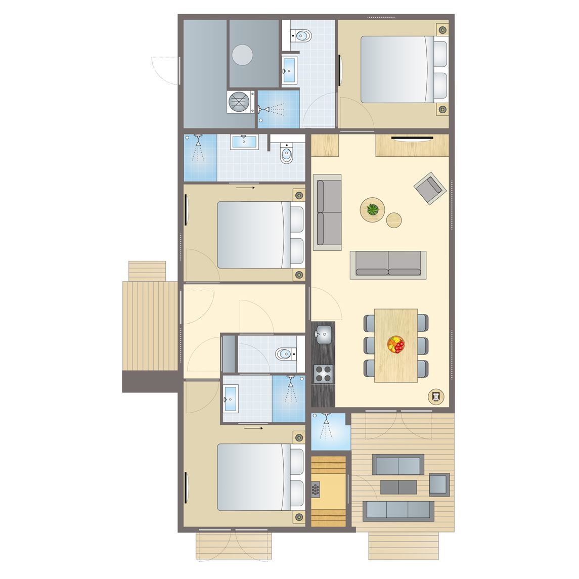Guest house 351336 - Bungalow Zuidoost Groningen - 6-persoons woning | 6L