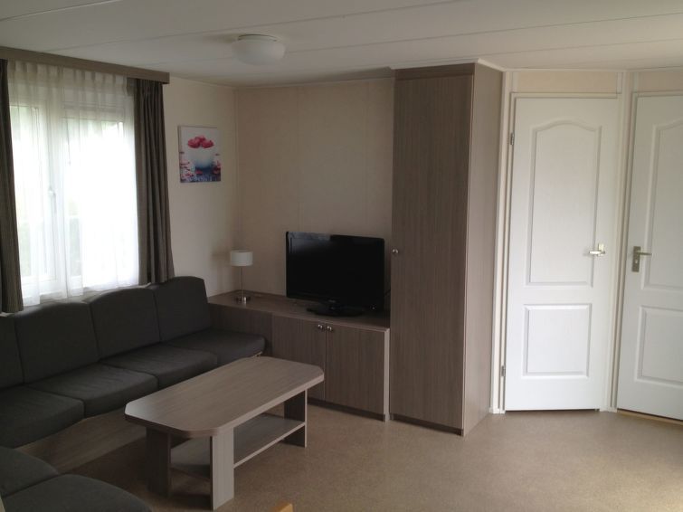 Gezellige zithoek in Vakantiehuis Berkel 6 in Susteren, Limburg.