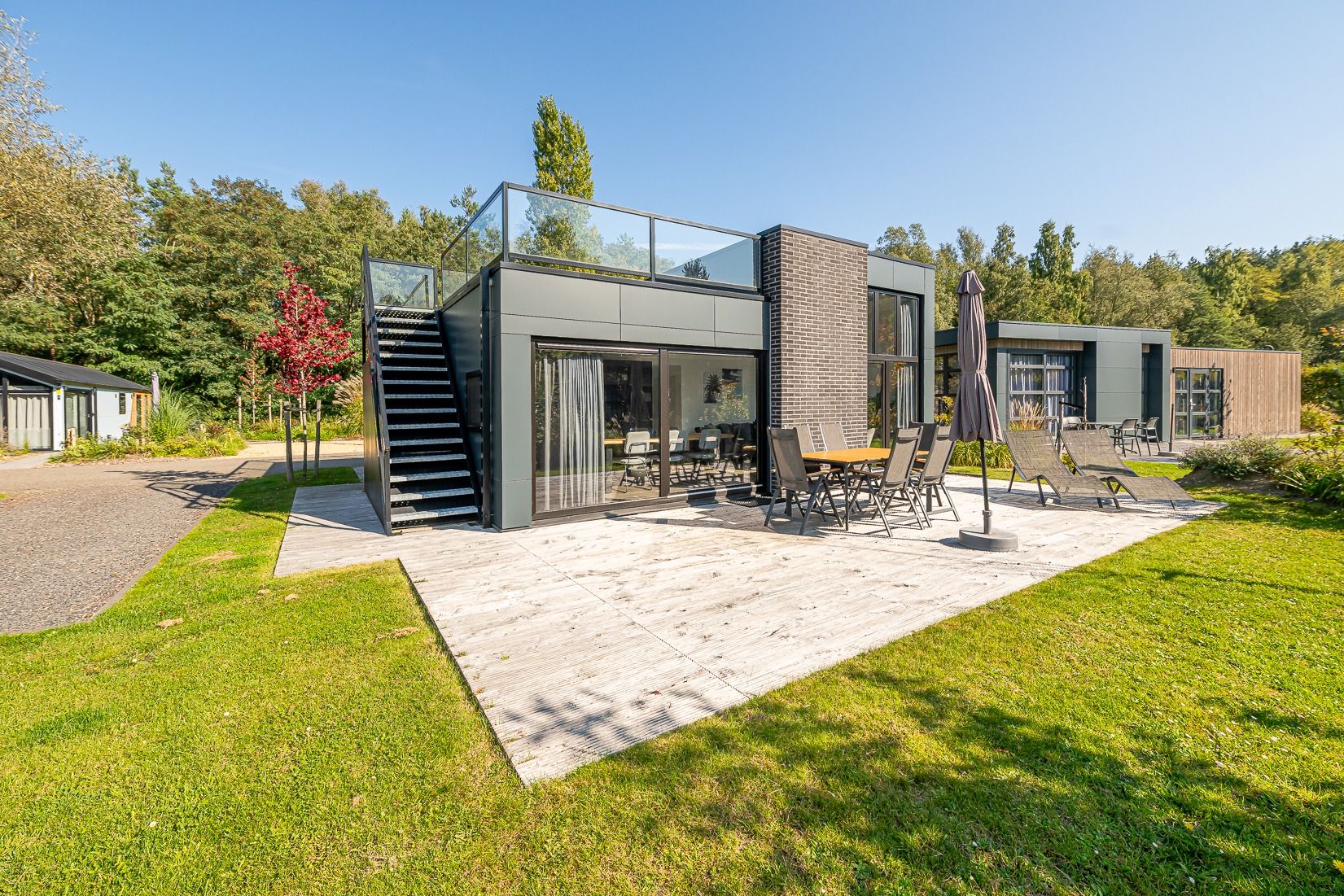 Freistehendes Haus in Belfeld mit groer Veranda und Terrasse in Nord-Limburg, Limburg.