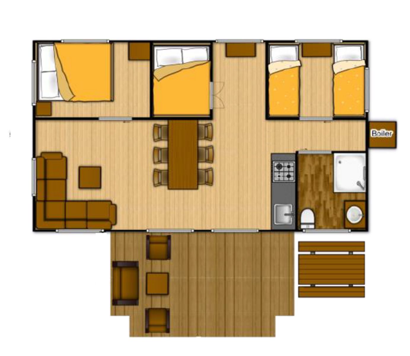 Unterkunft 384019 - Ferienhaus Noord Limburg - Glampinglodge | 8 personen