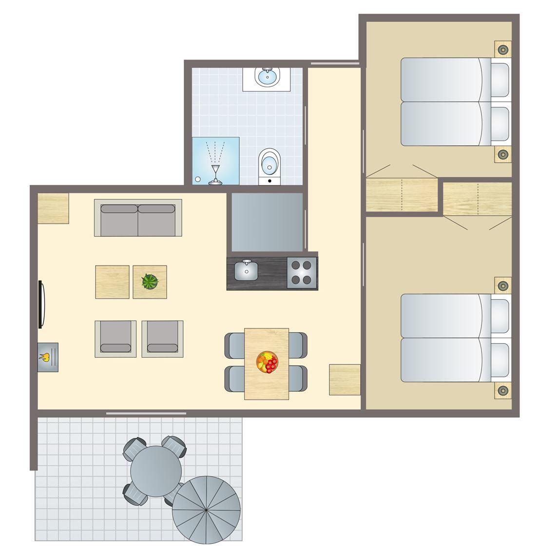 Guest house 384758 - Bungalow Noord Limburg - De Lommerbergen | 4-persoons bungalow | 4B3