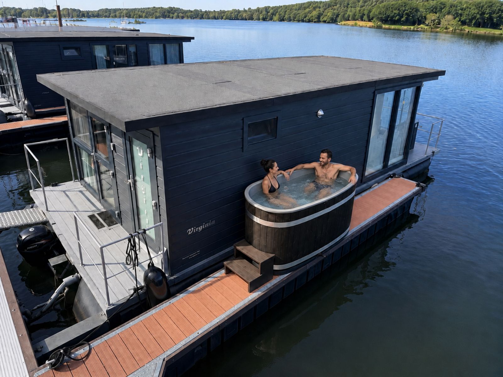 Unterkunft 386109 - Ferienhaus Noord Limburg - Houseboat «Marina Mookerplas»