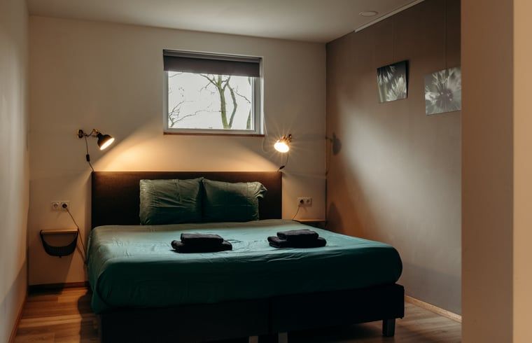 Plattegrond van Vakantiehuisje in Grashoek, Noord Limburg. Overzicht van de indeling van het vakantiehuis.