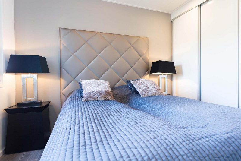 Luxe slaapkamer in Z Module 6 personen Wellness, vakantiehuis in Schin op Geul, Zuid Limburg.