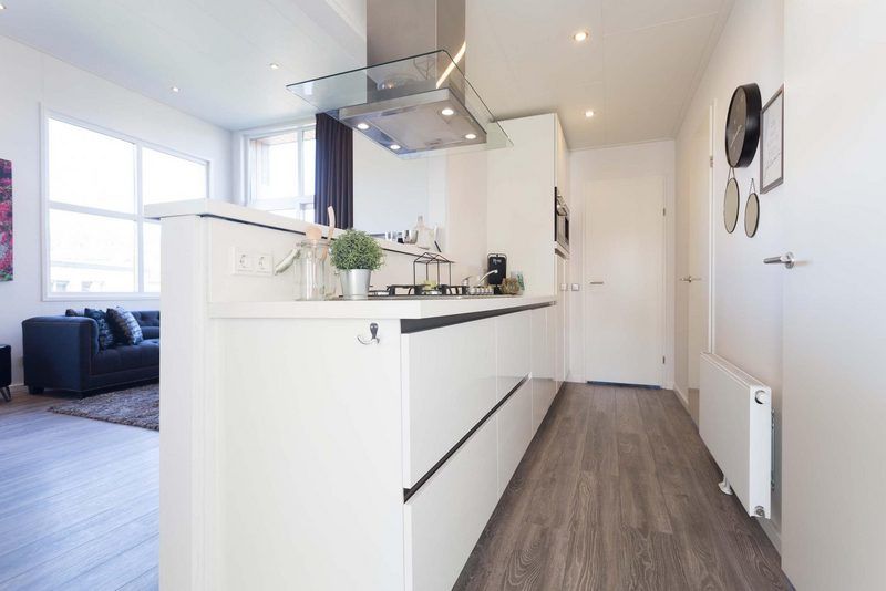 Stijlvolle keuken in Z Module 6 personen Wellness, vakantiehuis in Schin op Geul, Zuid Limburg.