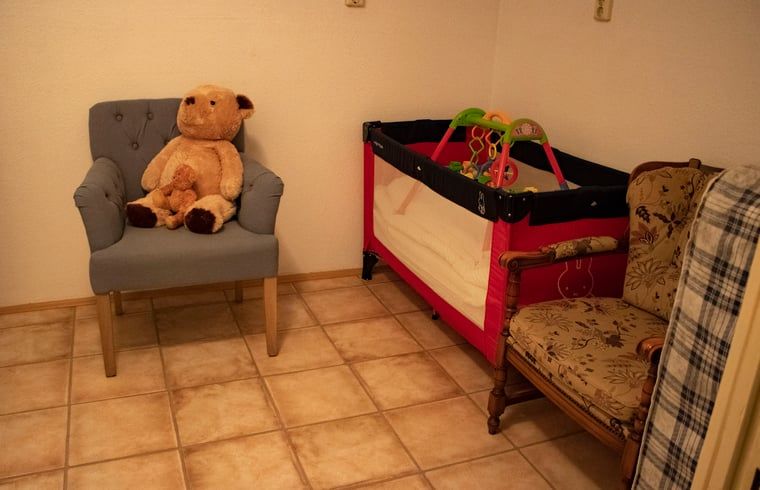 Children's corner with toys and cuddles in Cottage in Valkenburg, vacation home in South Limburg.