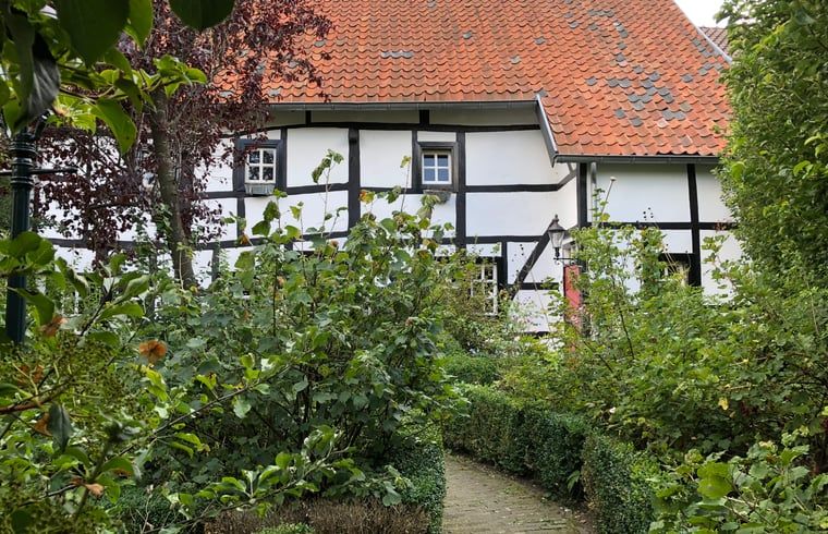 Vacation home in Epen, charming half-timbered house in South Limburg surrounded by green garden.