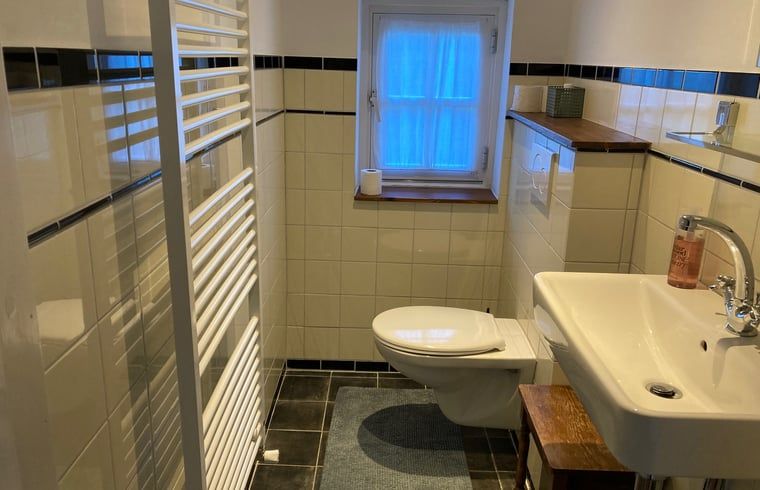 Moderne badkamer in vakantiehuis Sint Geertruid, Limburgse luxe.