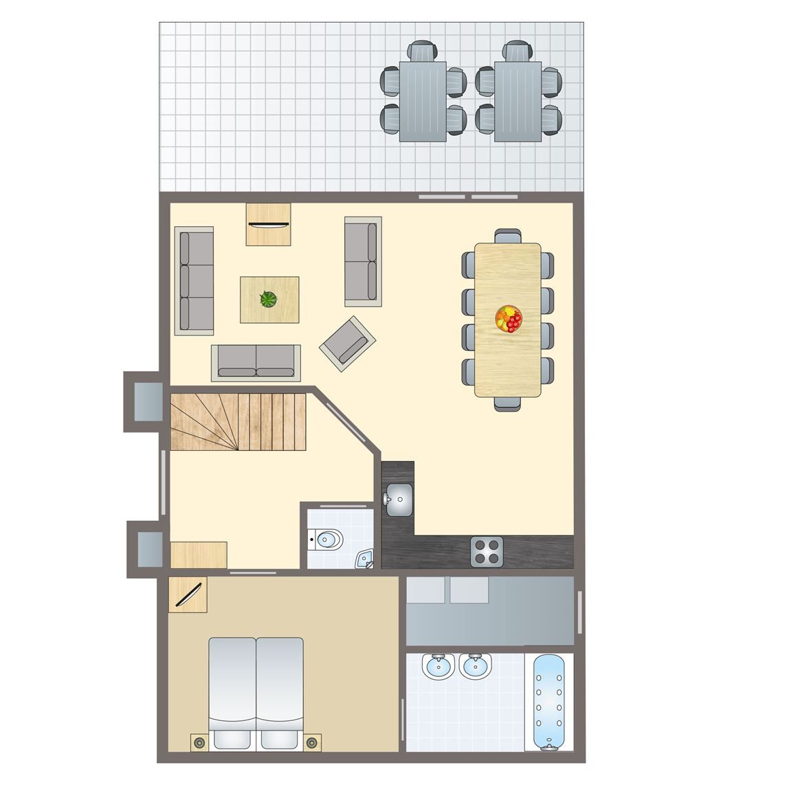 Unterkunft 394518 - Bungalow Zuid Limburg - Kasteeldomein De Cauberg | 10-persoons villa | 10L