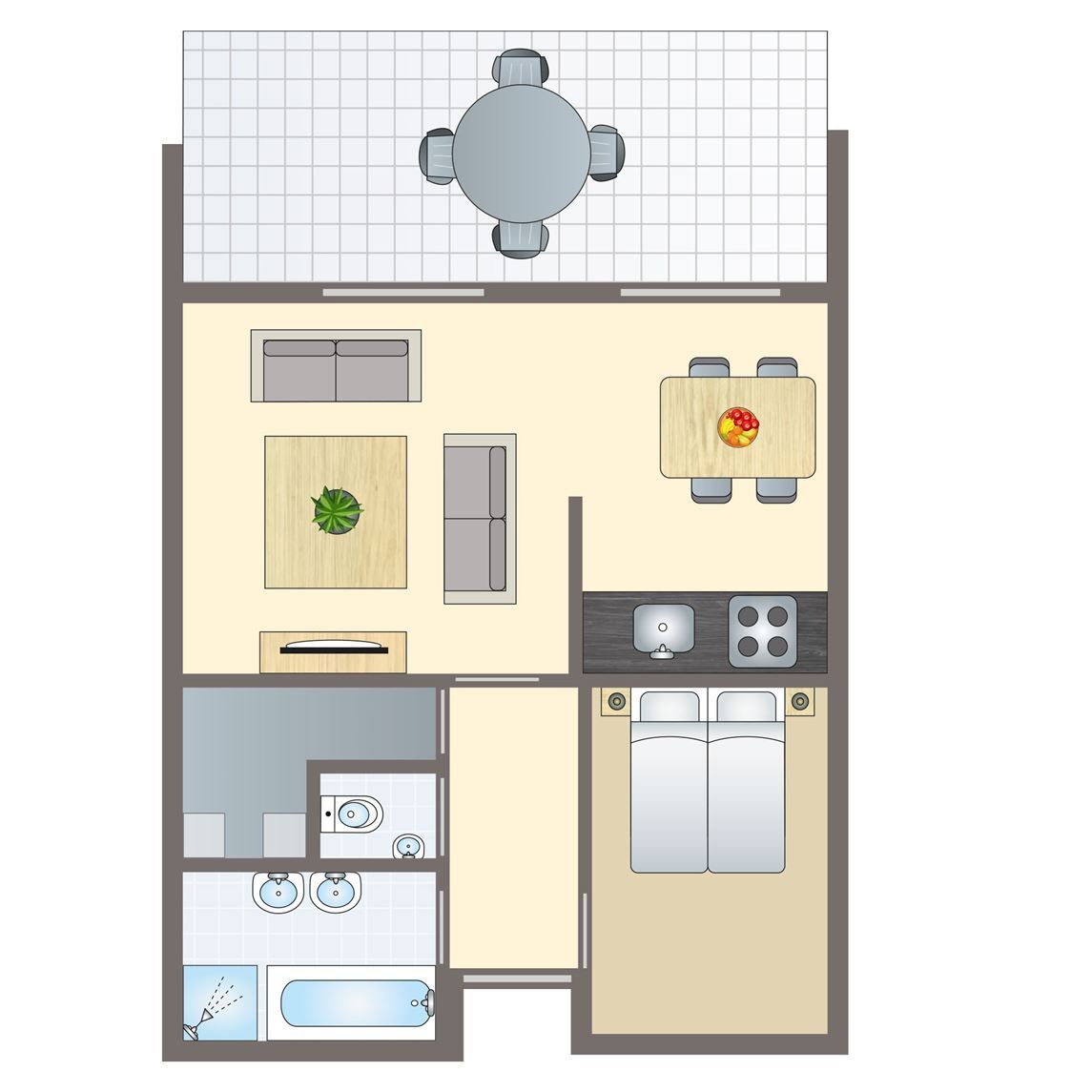 Unterkunft 394519 - Bungalow Zuid Limburg - Kasteeldomein De Cauberg | 2-persoons appartement | 2CA