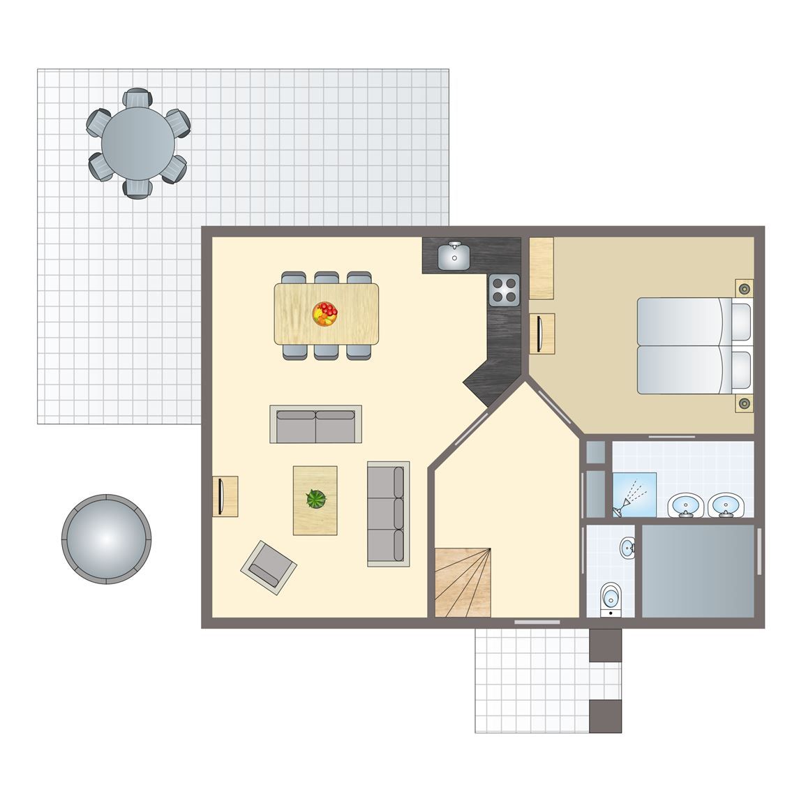 Unterkunft 394542 - Bungalow Zuid Limburg - Kasteeldomein De Cauberg | 4-persoons Gamevilla | 4L1