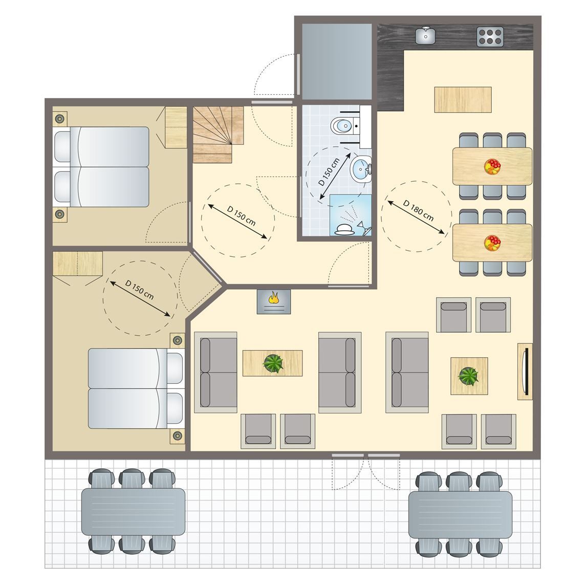 Unterkunft 394926 - Bungalow Zuid Limburg - Hoog Vaals | 12-persoons bungalow - Extra toegankelijk | 12L