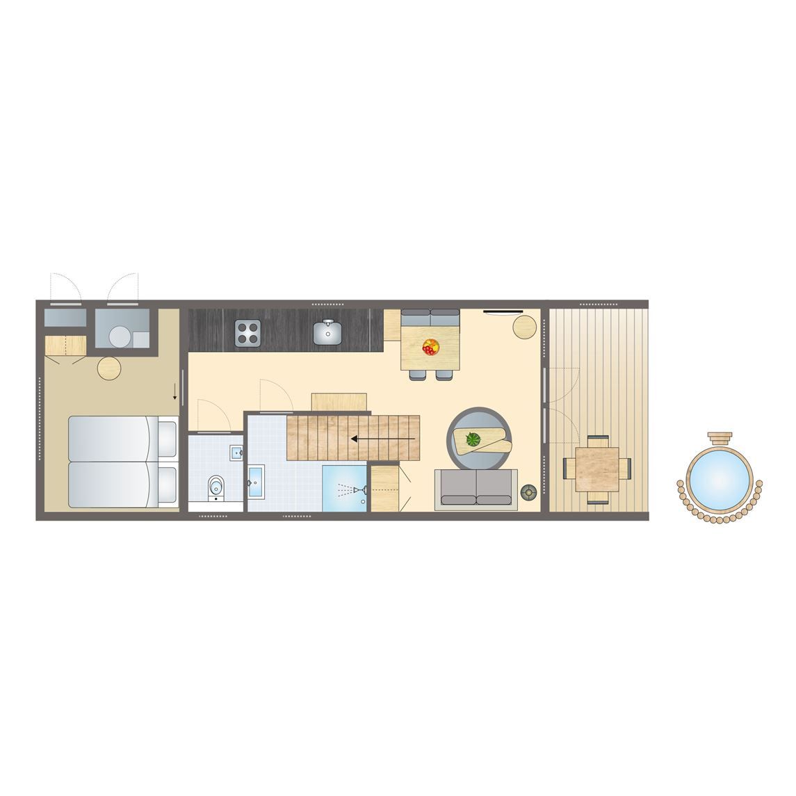 Unterkunft 400479 - Bungalow De Peel - 4-persoonslodge | 4B2