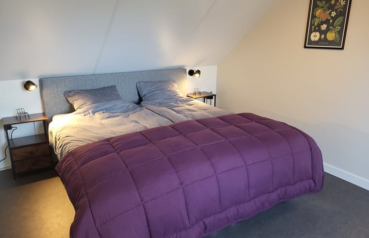 Blooming flowers along the wall of Huisje in Zeeland, a beautiful vacation home in De Peel, North Brabant.