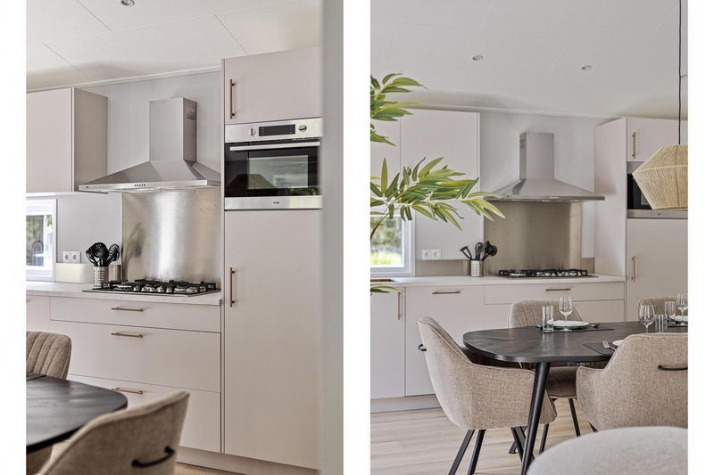 Stijlvolle keuken in Heidehoeve 4 personen vakantiewoning, Lage Mierde, Kempen, Noord Brabant.