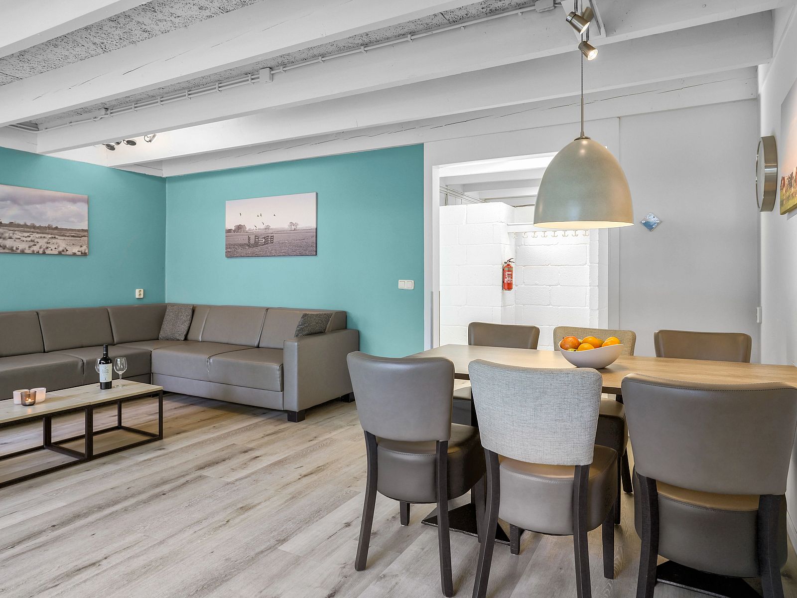 Modern kitchen with appliances in Het Vennenbos bungalow, Hapert.