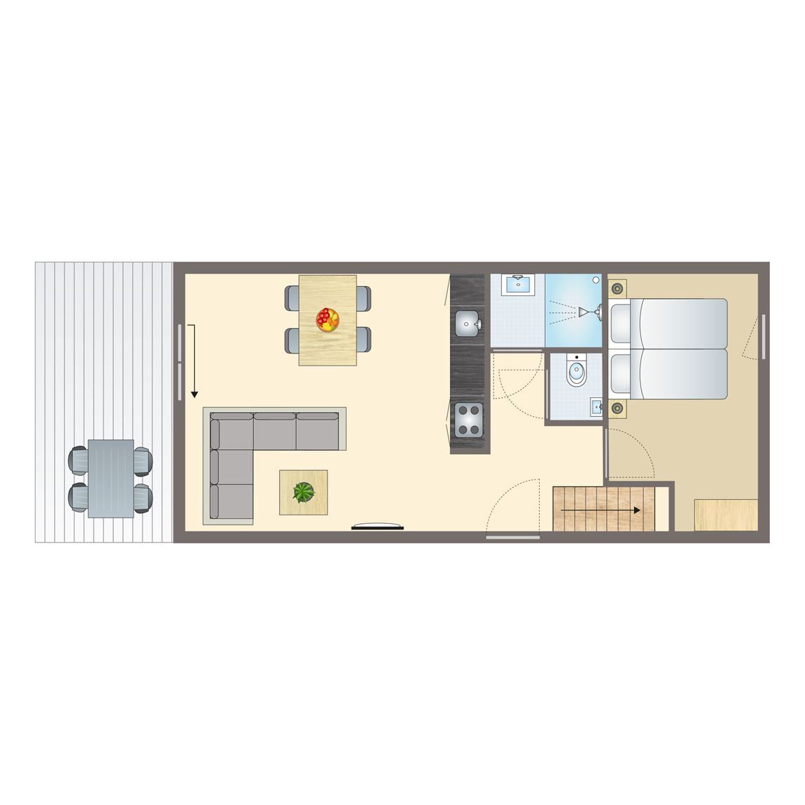 Guest house 420239 - Bungalow Hart van Brabant - 2-4-persoons babylodge | 2-4BN