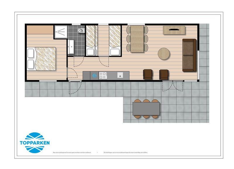 Karte von Rialto Ferienhaus fuer 5 Personen in Cromvoirt, Hart van Brabant, Nordbrabant.