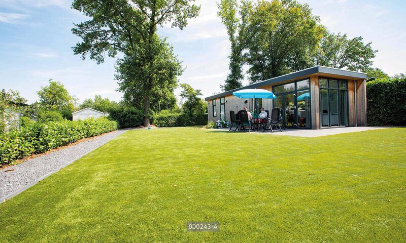 Modul-Ferienhaus fuer 5 Personen in Cromvoirt, Nord-Brabant mit grossem Garten und Terrasse, umgeben von Natur in Hart van Brabant.