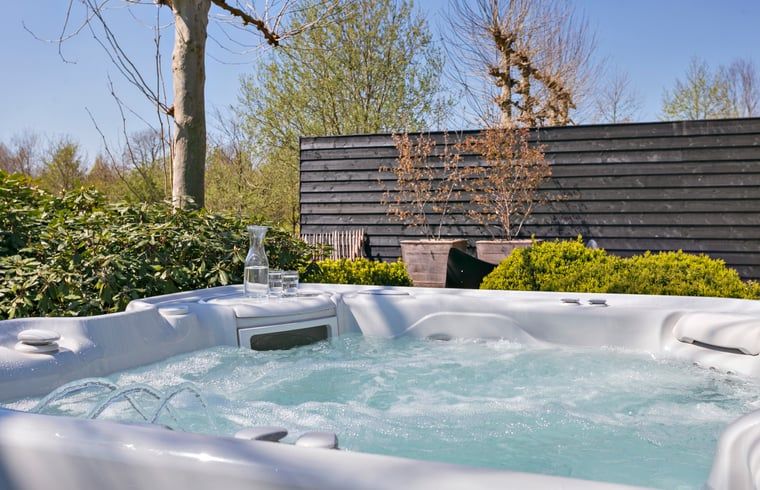 Erfrischender Jacuzzi im Garten des Ferienhauses in Moergestel, Herz von Brabant.