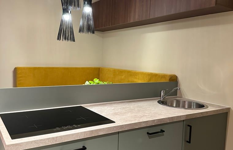 Moderne oven in Huisje in Moergestel, vakantiewoning in Hart van Brabant, Noord Brabant.