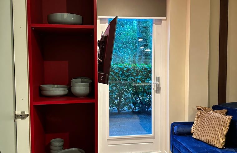 Gezellige zithoek in Huisje in Moergestel, vakantiehuis in Moergestel, Noord Brabant.