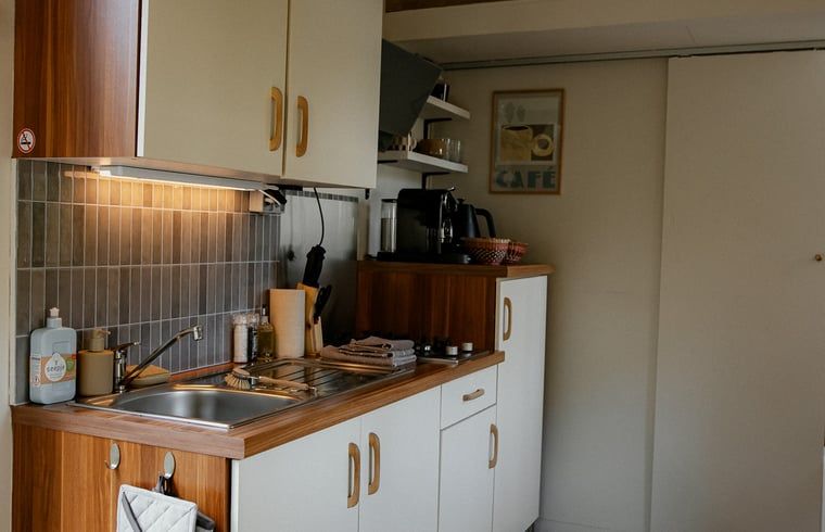 Volledig uitgeruste keuken in Vakantiehuis in Diessen, Hart van Brabant, met moderne apparatuur.
