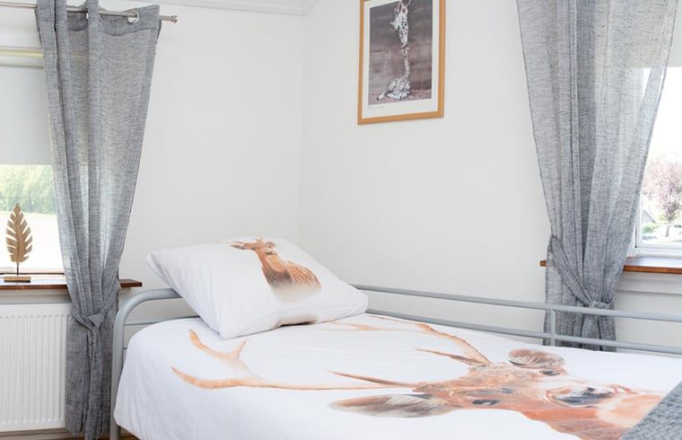 Einzelbett in Cottage in Loon op Zand, Ferienhaus in Loon op Zand, Nordbrabant.