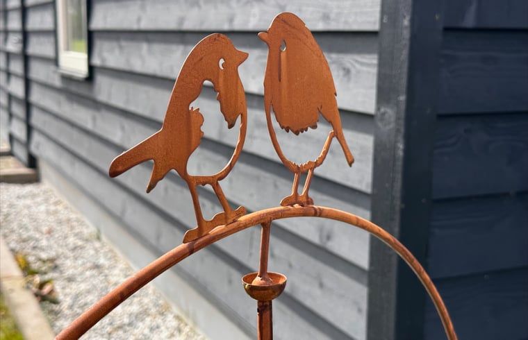 Decoratieve vogeltjes bij Huisje in Volkel, vakantiehuis in Volkel, Noord Brabant.