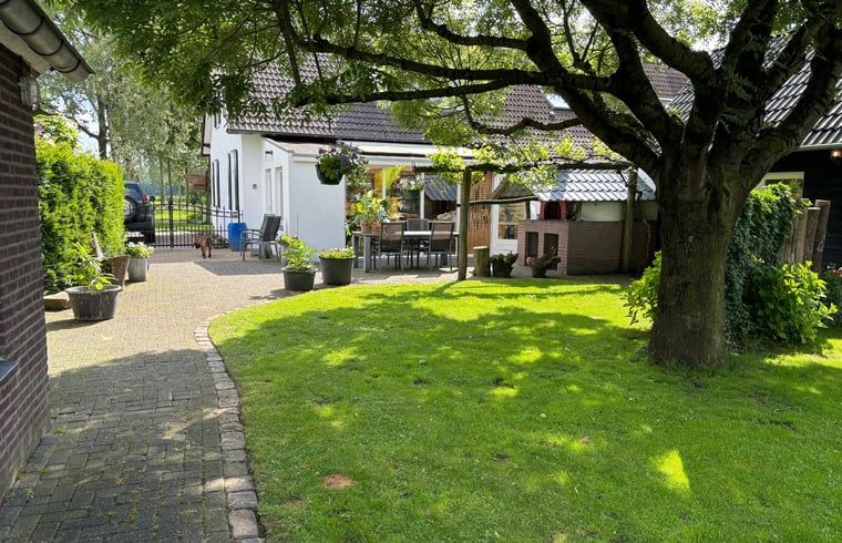 Gemuetlicher Hinterhof des Huisje in Gemert, Ferienhaus in Nordbrabant.