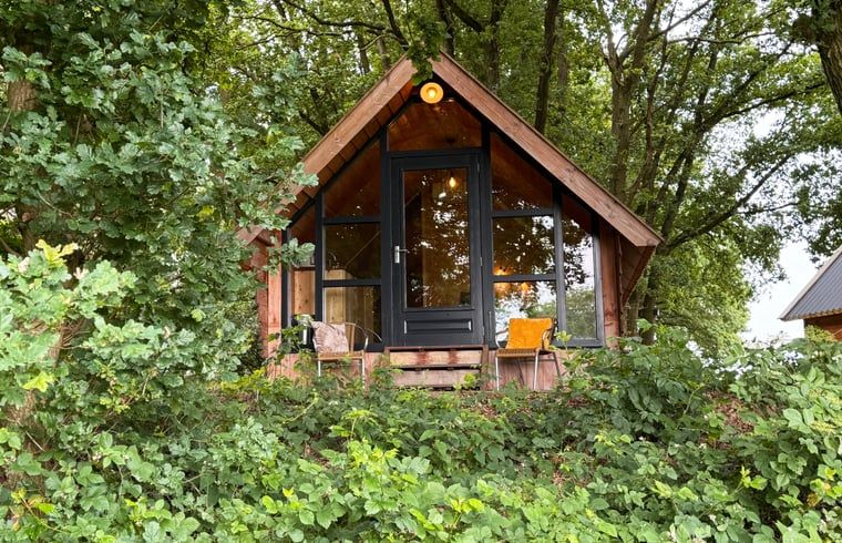 Huisje in Vortum Mullem, vakantiehuis in Vortum-Mullem, Noord-Brabant, verscholen tussen groene bomen voor ultieme rust.