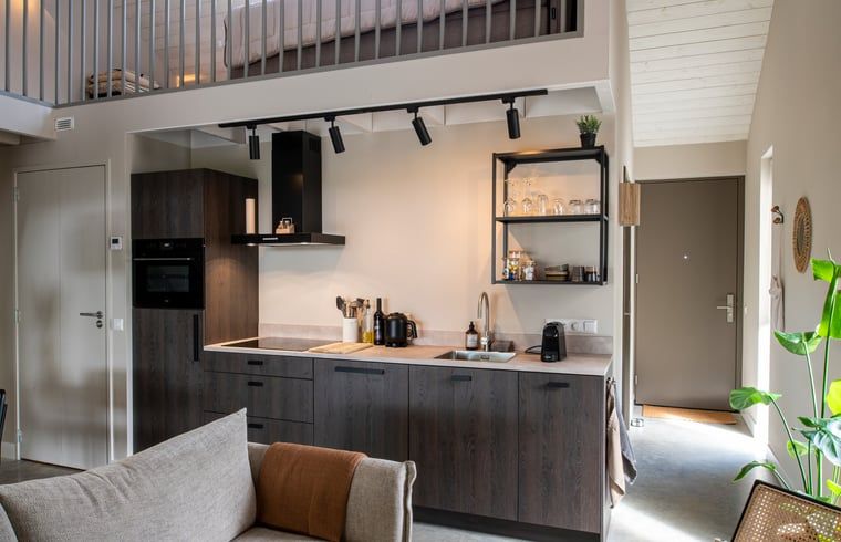 Fully equipped kitchen in Holiday home in Saint Agatha, ideal for culinary lovers.