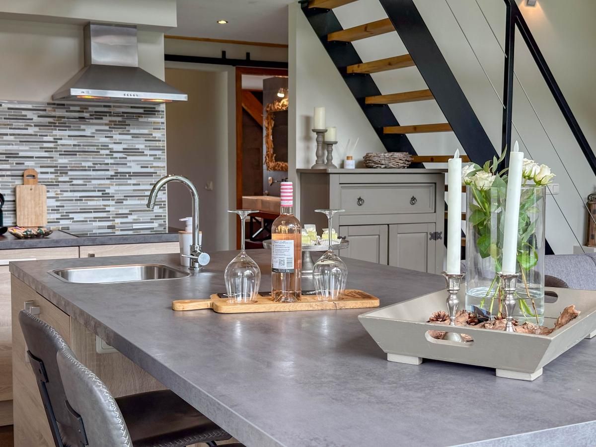 Cozy dining area in Villa Bianco vacation home, Alphen, West Brabant.