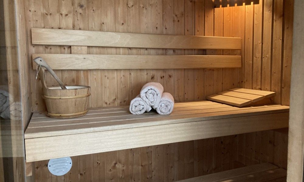 Ontspan in de luxe sauna van Villa Wellness Retreat, een vakantiehuis in Halderberge, West Brabant, Noord Brabant.
