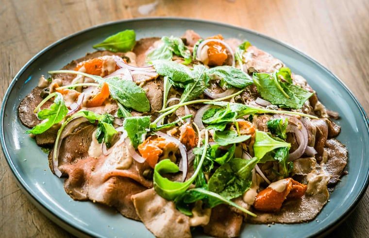 Delicious meal at Huisje in Oosterhout, vacation home in Oosterhout, West Brabant, North Brabant.