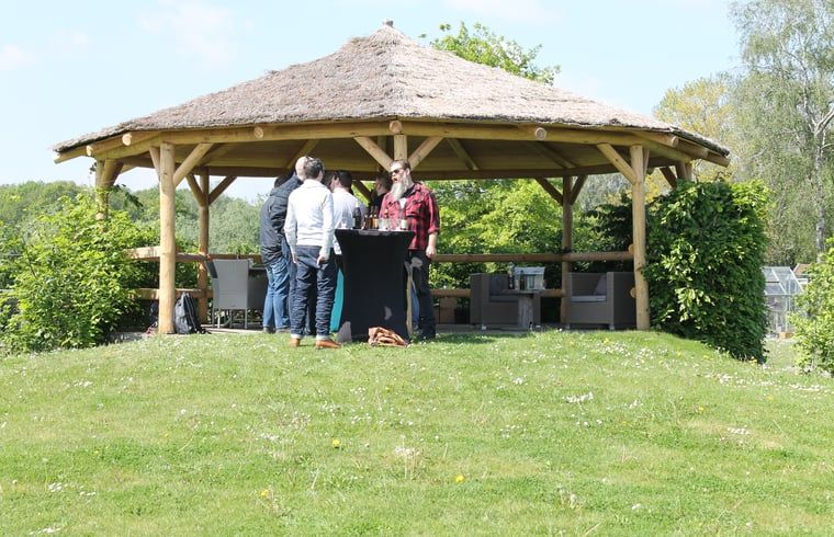 Spacious gazebo in cottage in Terheijden, North Brabant, ideal for gatherings in nature.