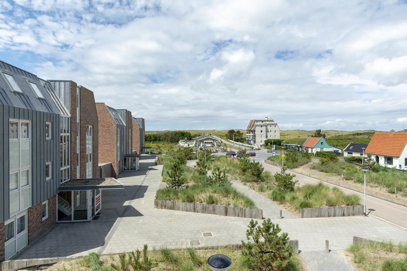 View of the surroundings of Duinerei C002 Groote Keeten vacation home in Callantsoog, North Sea coast, North Holland.