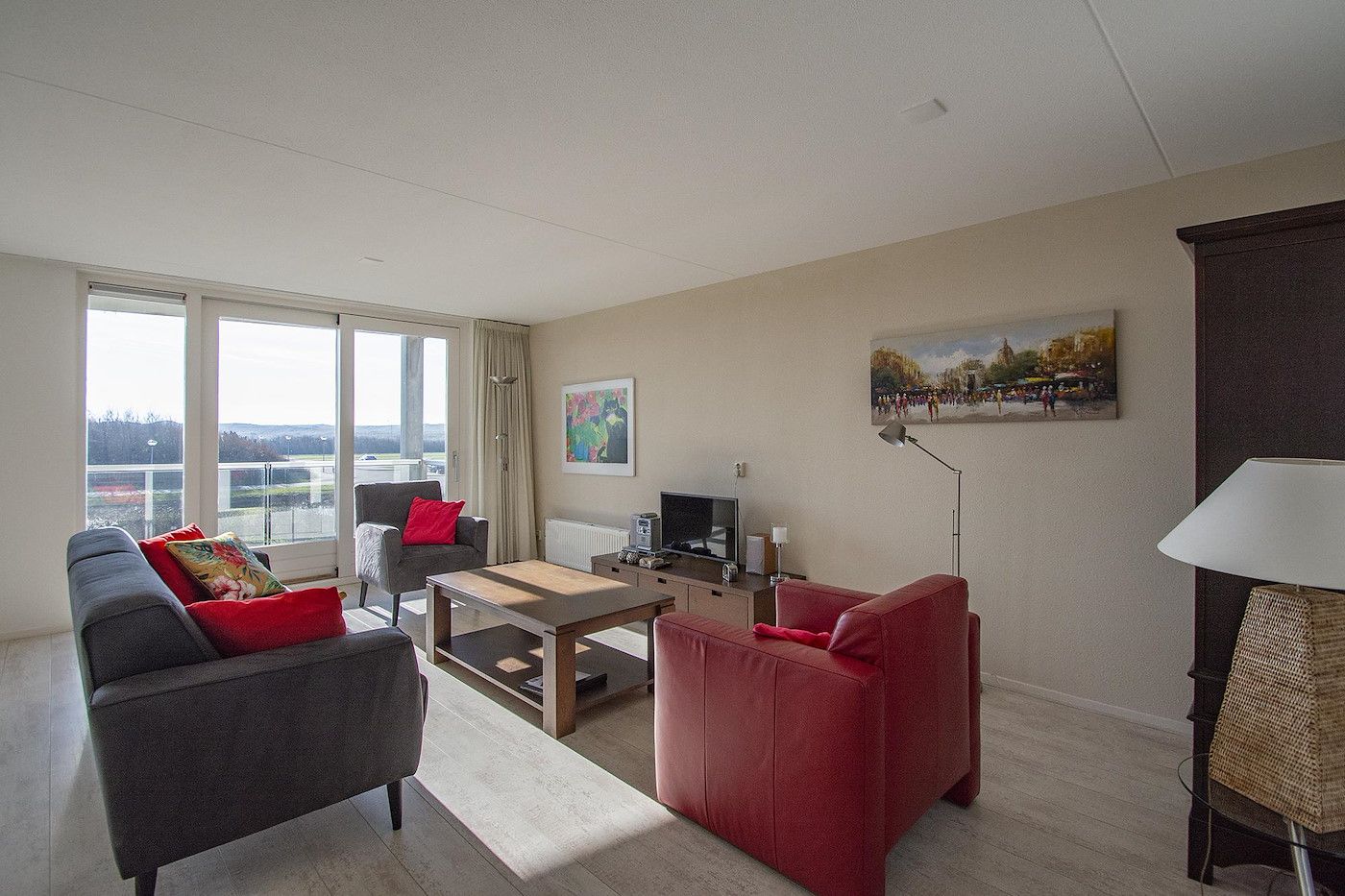 Gemuetliche Sitzecke im Ferienhaus Beach Life 103 Groote Keeten in Callantsoog, ideal zum Entspannen.