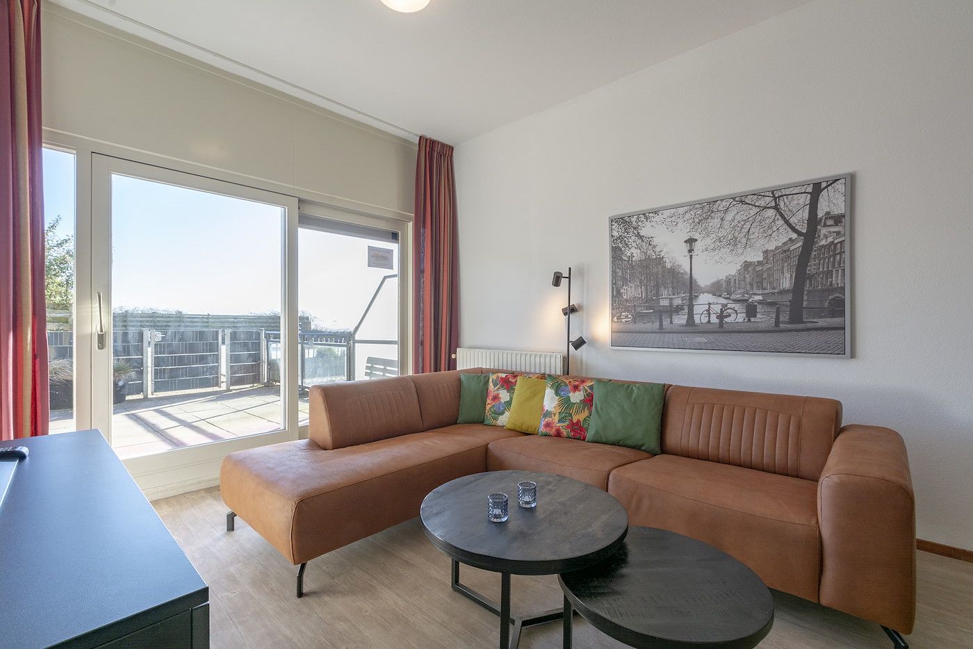 Gemuetliches Wohnzimmer in Wijde Blick 103 Callantsoog, Ferienhaus an der Nordseekueste, Nordholland.