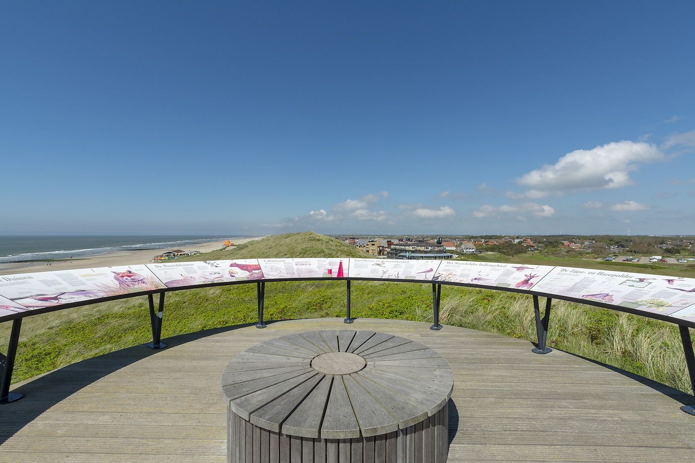 Panoramablick auf die Nordsee von Callantsoog, in der Naehe von Wijde Blick 103, Nordholland.