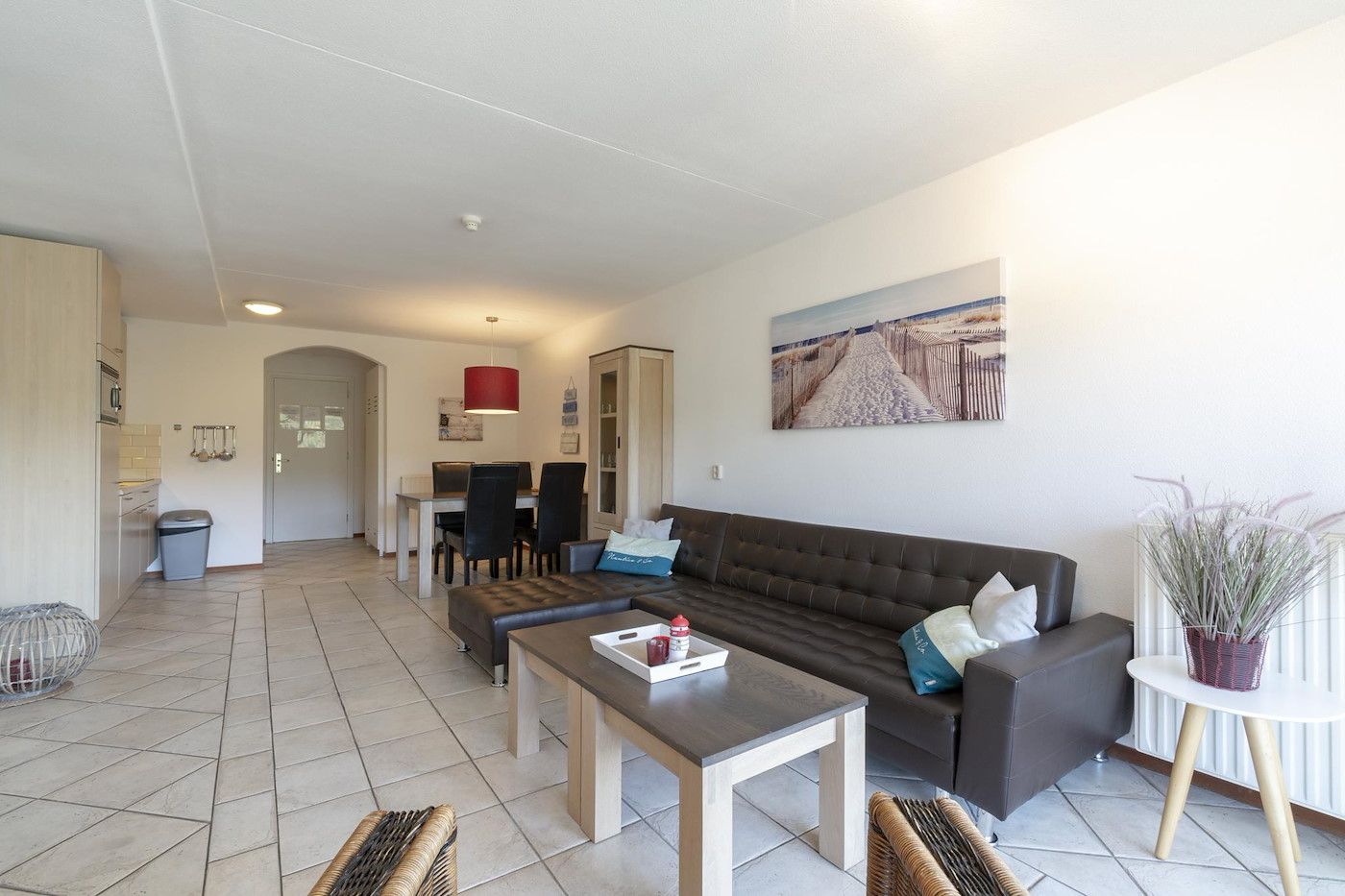 Offene Kueche im Ferienhaus Wijde Blick 211 Callantsoog, Nordseekueste, Nordholland.