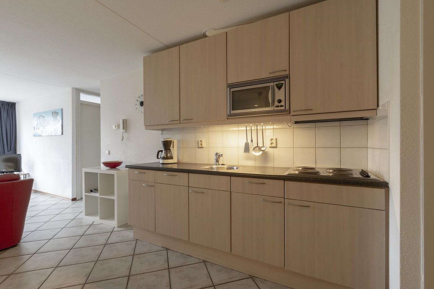 Moderne Kueche von Wijde Blick 310 Callantsoog, Ferienhaus an der Nordseekueste in Nordholland